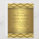 Invitation Gold 50th Anniversary Party (Dos)