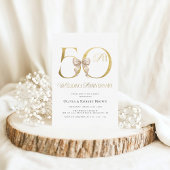 Invitation Gold 50th Wedding Anniversary