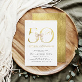 Invitation Gold 50th Wedding Anniversary