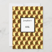 Invitation Gold 60th Birthday Party (Dos)