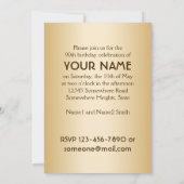Invitation Gold 85th Birthday Celebration World Best Fabulous (Dos)