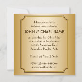 Invitation Gold 90th Birthday Celebration World Best Fabulous (Dos)