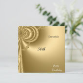 Invitation Gold Anniversaire (Debout devant)