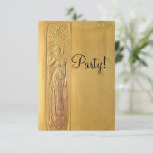 Invitation Gold Art Nouveau (Debout devant)