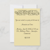 Invitation Gold Art Nouveau (Dos)