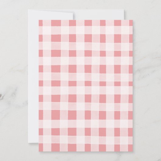 Invitation Gold Avril Douches Apportent le Baby shower de Fle (Dos)