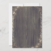 Invitation Gold Baby's Breath Rustic Country Graduation Party (Dos)