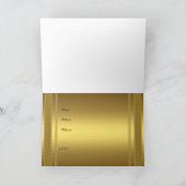 Invitation Gold Birthday Party (Intérieur)