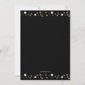 Invitation Gold Black 40 et fabuleuse fête d'anniversaire Sur (Dos)