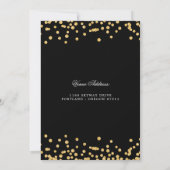 Invitation Gold Black 60e anniversaire Enregistrer la date Co (Dos)