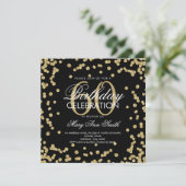 Invitation Gold Black 60e anniversaire Parties scintillant Co (Debout devant)