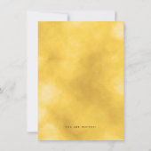 Invitation Gold Black Date de sauvegarde Trente anniversaire (Dos)