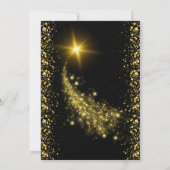 Invitation Gold & Black Gemstones Diamond Mariage Anniversair (Dos)