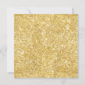 Invitation Gold Black Holly Frame Parties scintillant Vacance (Dos)