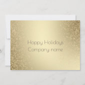 Invitation Gold Black luxe cocktail de vacances (Dos)