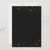 Invitation Gold & Black | Moderne Chic 60e Anniversaire (Dos)