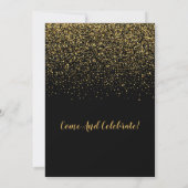 Invitation Gold & Black New Years Eve Party (Dos)