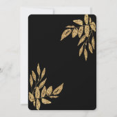 Invitation Gold Black Parties scintillant Surprise 90e annive (Dos)