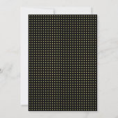 Invitation Gold & Black Polka Dot Personalized wedding (Dos)