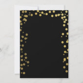 Invitation Gold Black Rose Surprise 50e anniversaire (Dos)