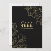 Invitation Gold Black Surprise 60e anniversaire (Dos)