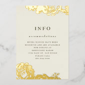 Invitation Gold Blooms (Recto)