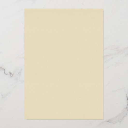 Invitation Gold Blooms (Verso)