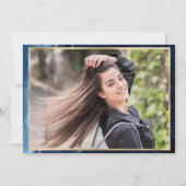 Invitation Gold Blue Nursing School Graduation Party (Dos)