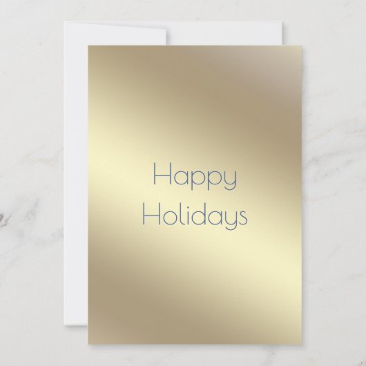 Invitation Gold blue string lumières entreprise Cocktail part (Dos)