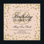 Invitation Gold Blush 50th Birthday Elegant Parties scintilla<br><div class="desc">Elégante Parties scintillant Gold Faux 50e anniversaire Confetti Blush Pink modèle invitation. Idéal pour les fêtes de 50e anniversaire et plus!</div>