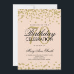 Invitation Gold Blush 70th Birthday Party Parties scintillant<br><div class="desc">Élégant modèle d'invitation de 70e anniversaire Faux Parties scintillant Confetti Gold Blush Pink. Idéal pour les fêtes de 70 ans et plus !</div>