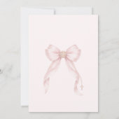 Invitation Gold Blush Pink Bow First Holly Communion (Dos)