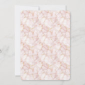 Invitation Gold Blush Pink Rose Petals Floral Wedding (Dos)