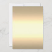 Invitation Gold Bordure Couronne Floral Sweet 16 Partie (Dos)