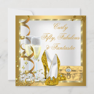 Invitation GOLD Bouclé Fabuleux Fantastique