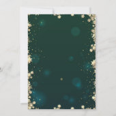 Invitation Gold Branches Balls Stars Green Company Christmas (Dos)
