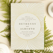 Invitation Gold Byzantine Mariage Foil