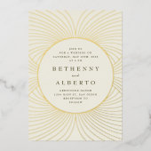 Invitation Gold Byzantine Mariage Foil (Recto)