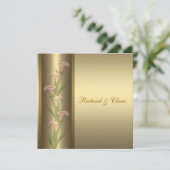 Invitation Gold Calla Lily 50e Anniversaire d'or (Debout devant)