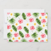 Invitation Gold Calligraphy Luau Photo Anniversaire Invitatio (Dos)