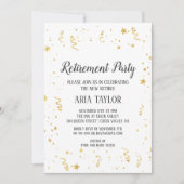 Invitation Gold Celebration Retirement Party (Devant)