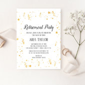Invitation Gold Celebration Retirement Party