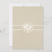 Invitation Gold Cendrillon Carrier Kraft Moderne Bridal (Dos)