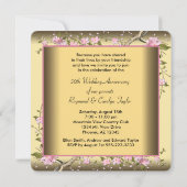 Invitation Gold Cherry Blossom 50e anniversaire (Dos)