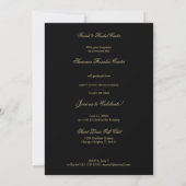 Invitation Gold Chic Lace Romantic Photo Graduation Party (Dos)