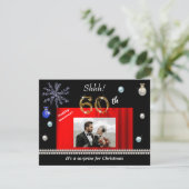 Invitation Gold Christmas Surprise 60e anniversaire de Mariag (Debout devant)