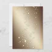 Invitation Gold Christmas Tree Star Entreprise Noël (Dos)