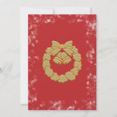 Invitation Gold Christmas Wreath (Dos)