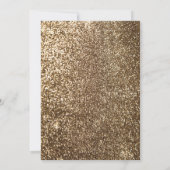 Invitation Gold Citrouille Rose Floral Automne partie (Dos)