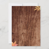 Invitation Gold Citrouille Rustic C'est un Baby shower garçon (Dos)